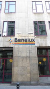 Benelux logo on building