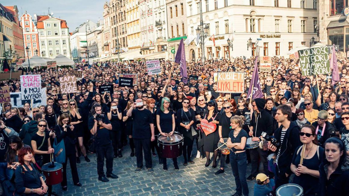 BlackProtest in Wroc?aw, Poland
