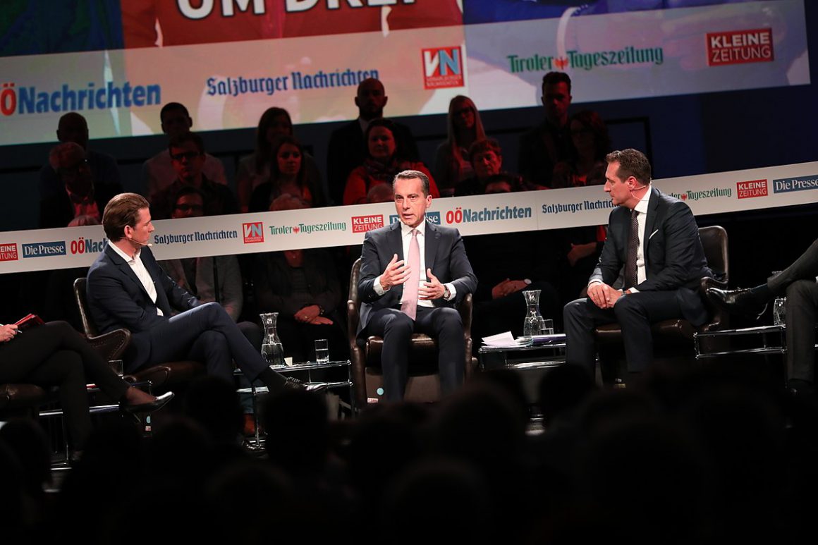 Sebastian Kurz (ÖVP), Christian Kern (SPÖ), Heinz-Christian Strache (FPÖ)