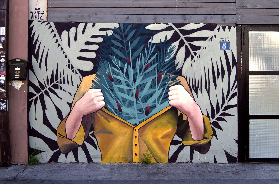 "Let it out”, a mural by Artez in Belgrade, Serbia