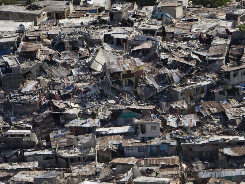 Earthquake aftermath in Haiti